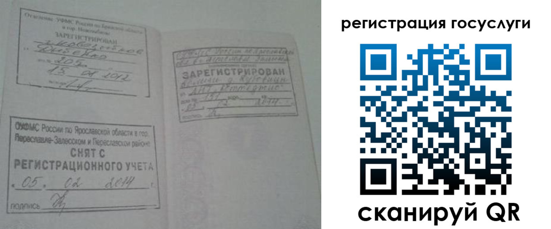 временная регистрация госуслуги в Сафоново